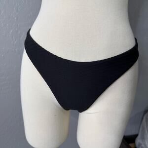 Seafolly High Cut Pant Essentials Bikini Bottom, Black, 6